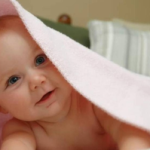 cute-baby-pink-blanket-peeking-image