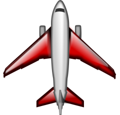 Jet-red-white-gray-image