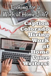 Work at Home Caption Colorado