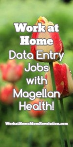 Work at Home Data Entry Jobs with Magellan Health!