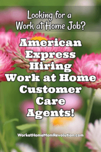 Work at Home with American Express Customer Care