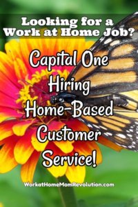 Capital One Work at Home Customer Service Jobs