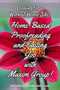 Home-Based Proofreading Job with Maxim Group
