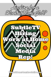 Work at Home: SubtleTV Social Media Rep Job