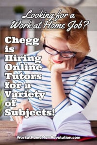 Work at Home: Online Tutor Jobs with Chegg