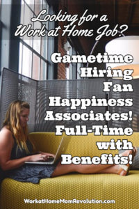 Work at Home Fan Happiness Jobs with Gametime
