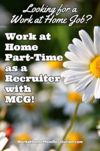 work at home recruiting jobs with mcg