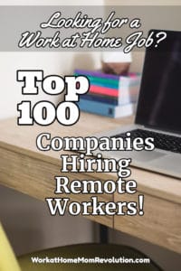 top 100 work at home companies