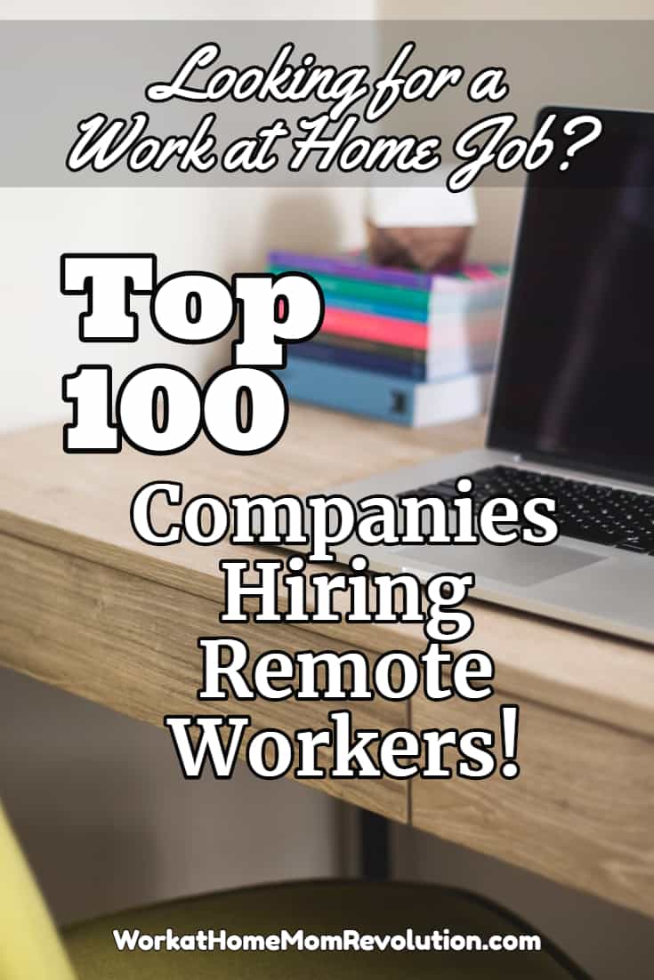 100 Top Companies with Work at Home Jobs for 2018