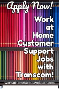 work at home customer support jobs with Transcom