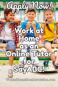 work at home online tutor jobs with SayABC
