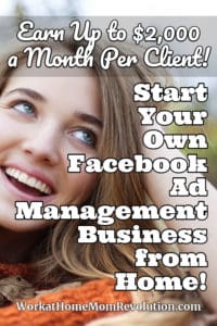 facebook ad management home business side hustle