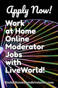online moderator jobs LiveWorld