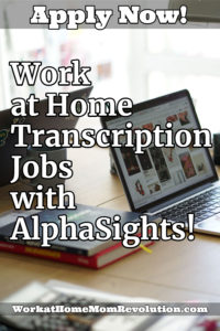 Work at Home Transcriptionist Jobs with AlphaSights