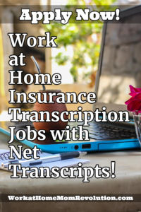 work at home transcription job with Net Transcripts
