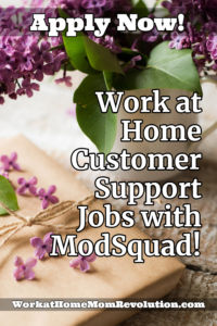 work at home customer support ModSquad