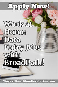 work at home data entry jobs Broadpath
