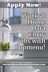 work at home data entry jobs Popmenu