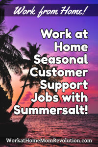home-based seasonal customer support jobs with Summersalt