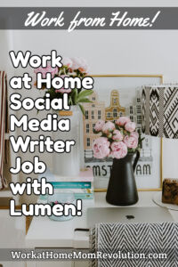 work at home social media job with Lumen