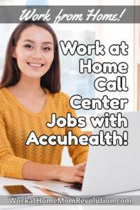 work at home call center jobs with Accuhealth