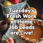 Fresh Work at Home Job Leads - Tuesday, November 22nd, 2022