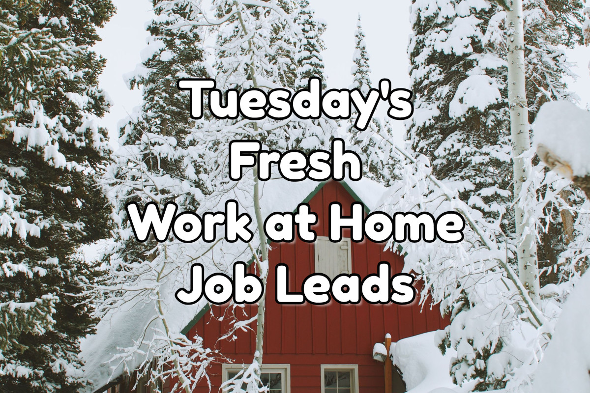 Fresh Work at Home Job Leads - Tuesday, January 10th, 2023