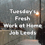 Fresh Work at Home Job Leads - Tuesday, January 3rd, 2023